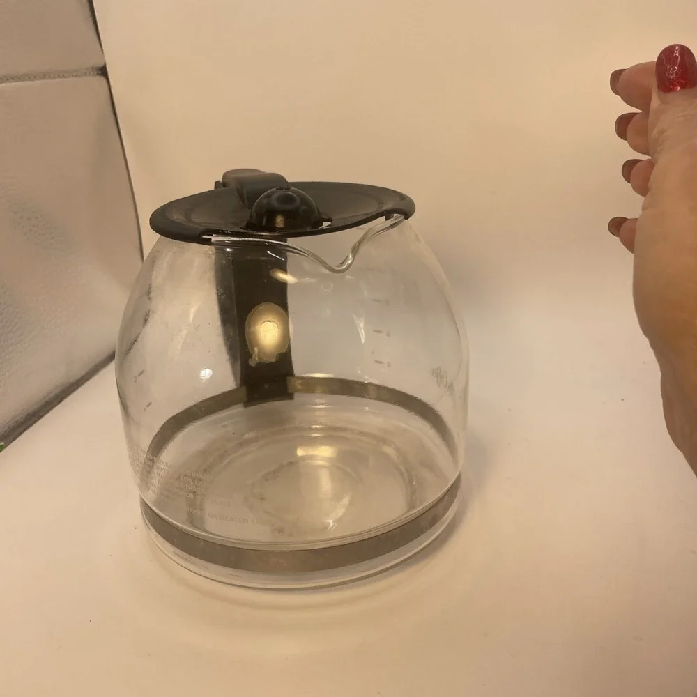 12-Cup Replacement Coffee Carafe Compatible with Mr. Coffee Maker Pot‎ - Black - Picture 4 of 8